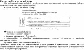 Обложка для материала Предмет та об'єкти організації обліку