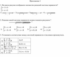 Обложка для материала 14. Системы линейных неравенств Приложение 1