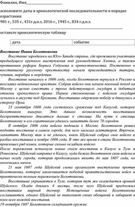 Диагностика универсальных учебных умений и навыков по истории