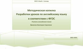 Обложка для материала Методические разработки уроков