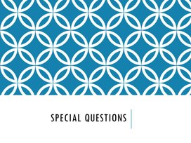 33 Special questions 5-6 классы