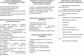 Развитие математических способностей учащихся начальных классов в процессе решения текстовых задач