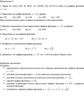 Обложка для материала Функция квадратного корня_Приложение 2 к уроку №2 (1)