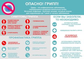 Обложка для материала опасно грипп