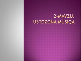 Обложка для материала Qaysi  yillarda musiqa va teatr san'atlarining zamonaviy