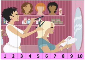 Обложка для материала Дидактическое пособие, разрезные картинки счёт до 10 тема: "Профессии"