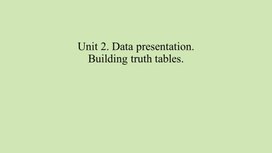 ICT_10 класс_Data presentation_Build truth tables_presentation