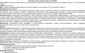 Конструкт урока литературного чтения по развитию речевых умений у обучающихся третьего класса с использованием приёмов анализа и интерпретации художественного текста по теме «Средства создания образов героев-животных в рассказах зарубежных писателей. На примере рассказа Э. Сетон-Томпсона «Чинк»»