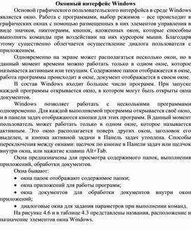 Обложка для материала Оконный интерфейс Windows