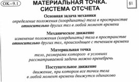 Обложка для материала Материалы к урокам физики 9 класс