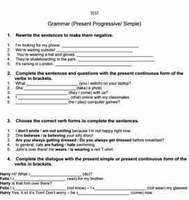 Обложка для материала Самостоятельная работа по теме Present Simple/ Present Progressive