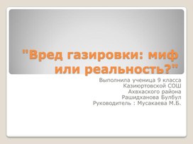 Обложка для материала ПРЕЗЕНТАЦИЯ ИССЛЕДОВАТЕЛЬСКОЙ РАБОТЫ