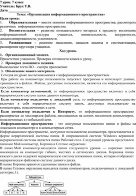 Обложка для материала Организация информационного пространства