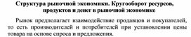 Обложка для материала Структура рыночной экономики. Кругооборот ресурсов, продуктов и денег в рыночной экономике
