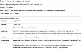 Обложка для материала НЕ\НИ с разными частями речи