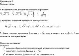 Обложка для материала Функция квадратного корня_Приложение 2 к уроку №1