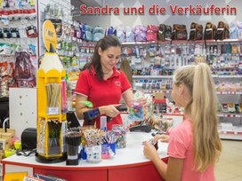 Sandra und die Verkäuferin