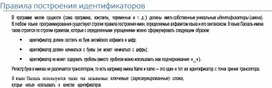 Обложка для материала Правила построения идентификаторов