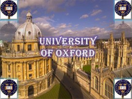 Презентация "UNIVERSITY OF OXFORD"