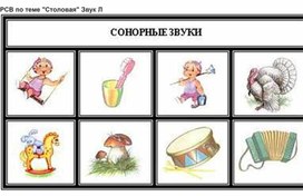Обложка для материала Развитие слухового восприятия по теме "Столовая" Звук "Л"