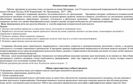 Адаптированная рабочая программа по  русскому языку   10 класс