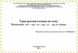 Обложка для материала План- конспект урока русского языка в 4 классе