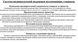 Работа с неуспевающими учащтимися в общеобразовательной школе.