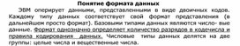 Обложка для материала Понятие формата данных