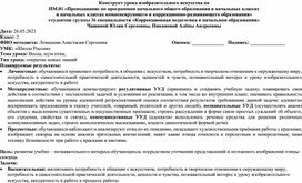 Конструкт по изобразительному искусству 2 класс тема: "Весна, шум птиц"