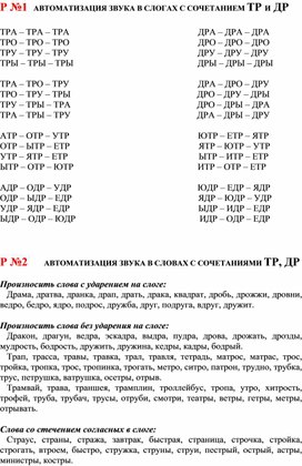 Обложка для материала Карточки по автоматизации звука Рр