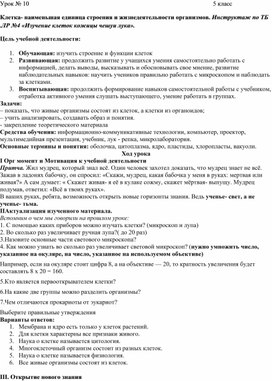 Клетка- наименьшая единица строения и жизнедеятельности организмов. .ЛР №4