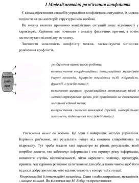 Обложка для материала Моделі(методи) розв'язання конфліктів