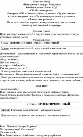 Обложка для материала Методическая разработка НОД  "Чистый дом" по произведению К. Чуковского "Федорино горе"