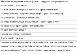 Обложка для материала Речевой материал по учебным предметам 4 класс