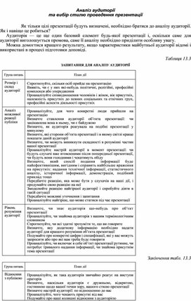 Обложка для материала Аналіз аудиторії та вибір стилю проведення презентації