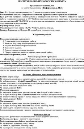Обложка для материала Операционная система. Графический интерфейс пользователя