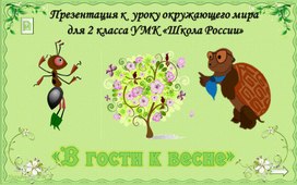 Методическая разработка урока окружающего мира во 2 классе на тему: "В гости к весне".