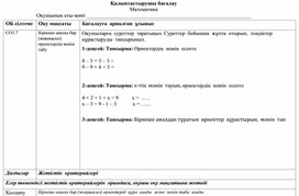 1СӨрнектерді қолдана отырып, теңдіктерді құрастыру ҚАЛЫПТАСТЫРУШЫ БАҒАЛАУ