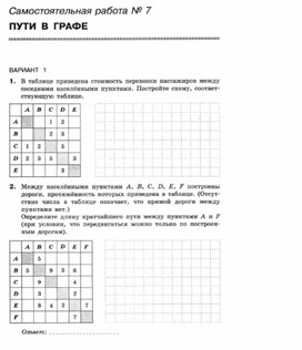 Обложка для материала Самостоятельная работа по информатике  для 11 классов