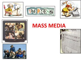 Presentation on the topic of Mass Media in the UK for the students of Grade 7