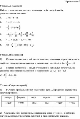 Обложка для материала Дидактические материал. Приложение 2.