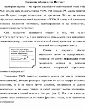 Обложка для материала Принципы работы в сети Интернет