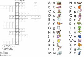 Кроссворд на повторение алфавита (2 класс)