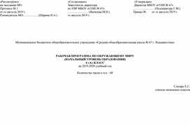Обложка для материала программа за 4 класс