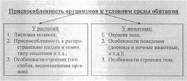 Материал к урокам  биологии