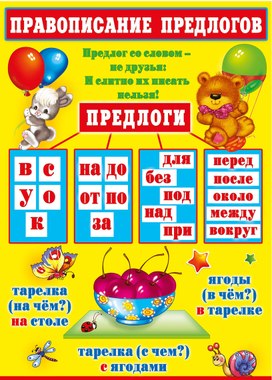 Обложка для материала правописание предлогов