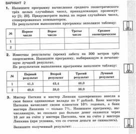 Обложка для материала Информатика._11кл._самостоятельная работа_запись алгоритмов_2