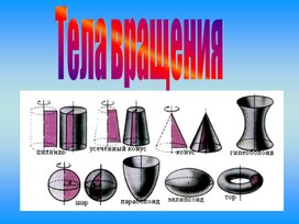 Дополнительная презентация к серии уроков по теме Тела вращения