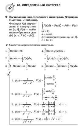 Материал по математике