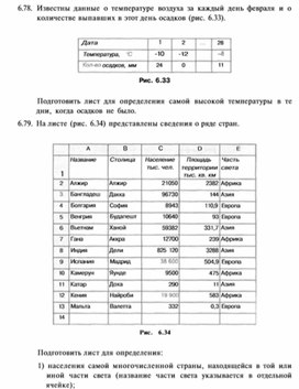 Обложка для материала материал по информатике по  Excel